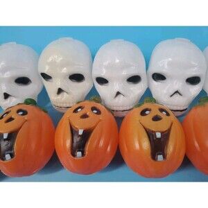 Halloween Blow Molds  Skull And Jack-Lantern Replacement For String Lights